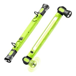 SKJK Rotating ic Base LED Work Light Super Bright Rechargeable ic Work Inspection Lamp Multifunctional Portable Under Hood Work Light Bar Car Repairing