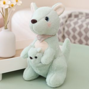 DXNZVA Plush Mother and Son Kangaroos Plush Toy Kangaroo PP Cotton Kangaroo Soft Kids Stuffed Toy Cute Soft Australia Kangaroo Doll Friends Birthday Gifts