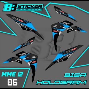 Sticker Striping Mio M3 BISA HOLOGRAM Decal Stiker Setriping Variasi List Motor Mme 12