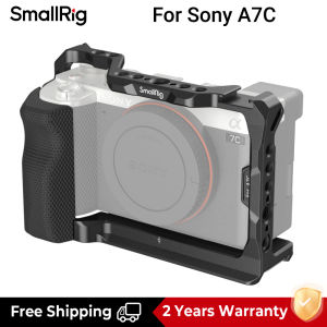 SmallRig A7C Cage with Side Silicone Handle Arca Swiss Base Plate for Sony A7C 3212