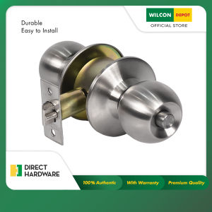 DIRECT HARDWARE Cylindrical Door Lock Economic Stainless Steel 5870-ET-SS