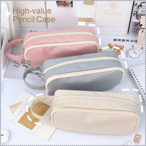 Stationery Box Practicality Large Capacity Pencil Case Double Layer Waterproof and Stain Resistant