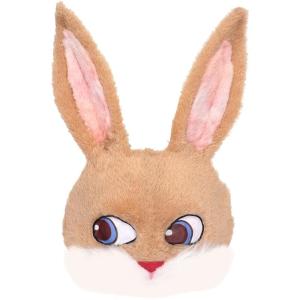 Halloween Thỏ Phục sinh Mặt nạ Dễ Thương Thỏ nhồi bông Mặt nạ mèo vui nhộn một nửa khuôn mặt động vật-Trang Phục Mặt Nạ đạo cụ cho trẻ em nam nữ