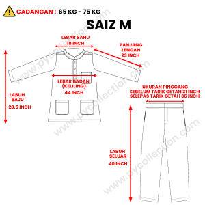 BAJU MELAYU RAYA SLIM FIT COTTON PEACH SEPASANG DEWASA & BUDAK ( C014BM ) BMC
