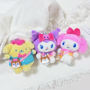Dễ thương Dòng Sanrio Ramune Móc khóa sang trọng Pompompurin Mờ Ba lô Quyến rũ Giai điệu của tôi Quà tặng Kawaii Showa Kuromi Mặt dây chuyền trang trí2026