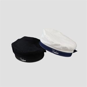 LUMINOU Fashion Autumn Winter Black White Painter Hat Sailor Cosplay Hat Beret Hat Newsboy Cap