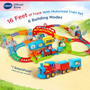 VTech MY FIRST MOTORIZED TRAIN SET Toot Toot Drivers Go Go Smart Wheel Train Playset Toys Kids Boys Girls 1-5 Years