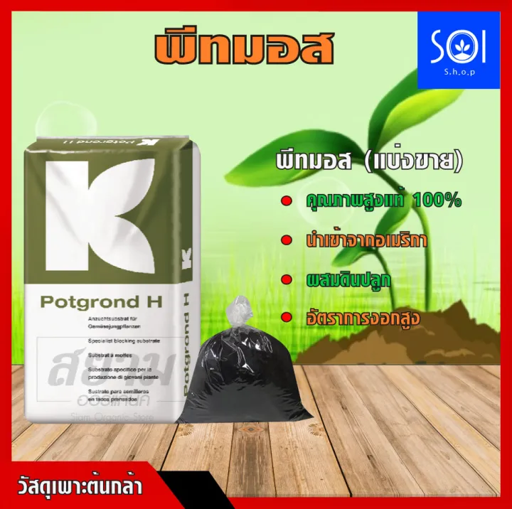 พีทมอส คลาสแมน นำเข้าจากยุโรป เพาะเมล็ด