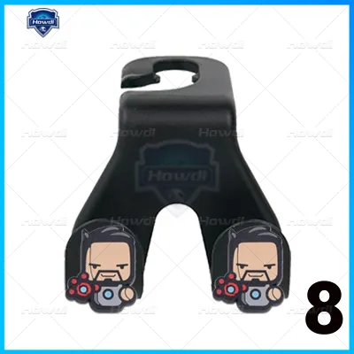 Cartoon Double Head Hooks Upgrade Car Rear Seat Hanging Holder Interior Hook