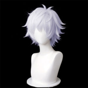 30cm Anime Jujutsu Kaisen Gojo Satoru Short Wig Headwear Cosplay Prop Heat Resistant Synthetic Hair
