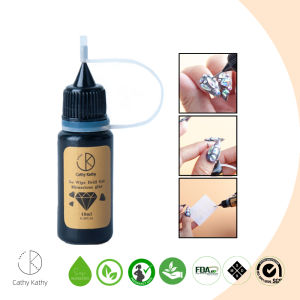 Cathy Kathy UV Soak Off Rhinestone Glue Natural Resin Nail Art Jewelry Stones And Soft-gel Tips Glue