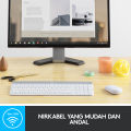 Logitech MK470  Keyboard dan Mouse Wireless Slim Combo. 