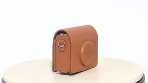 [SG Stock]Fuji Instant Mini EVO camera case PU leather with shoulder strap scratch-resistant fashionable
