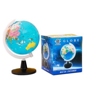 DUY26 The Earth Sphere Globe of the world with stand With Labels of Continents Countries Plastic The Earth Ornaments Creative Early Education Terrestrial Globe Ornaments