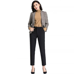 Quần tây nữ Blue Chic lưng cạp cao đồ âu công sở đi học đẹp form dáng chuẩn màu đen