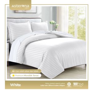 Sprei Hotel Microtencel Premium gramasi 130 Anti Geser Tinggi 30 cm ukuran 90 100 dan 120