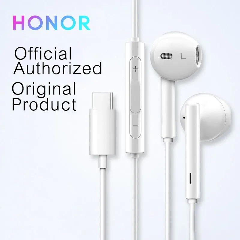 HUAWEI Earphone CM33 Original Classic Earphones USB C Plug In-Ear