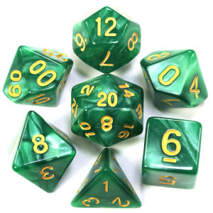7 Pcs/set RPG Adventurer Entertainment Board Games Table Game Polyhedral Dice DND Enthusiast Family Party 7-Die Iridescent Glitter Polyhedral Dice Multi-Sided 7-Die Dice Set Game Dice For TRPG DND Accessories Polyhedral Dice For Board Card Game Math Games