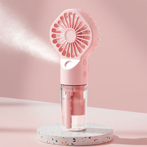 Portable Humidifier Fan Mini Handheld Mist Fan Portable USB Rechargeable Handheld Fan with Humidifier Mini Water Spray Hand Fan