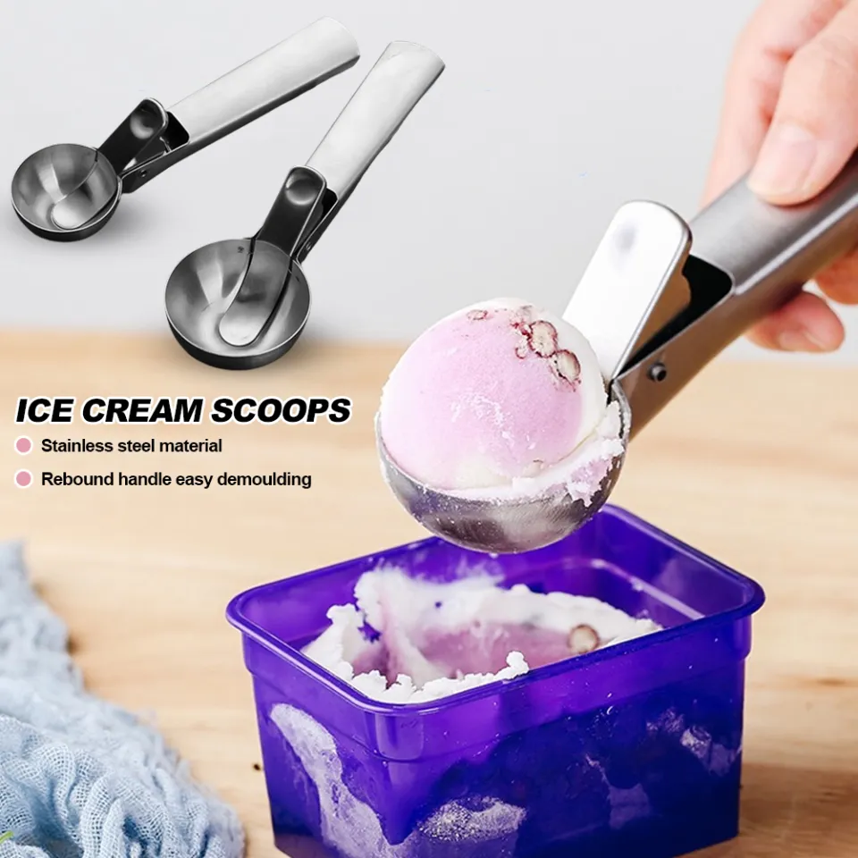 5cm Ice Cream Scoop Stainless Steel Non-Stick Ice Cream Spoon Watermelon  Potatoes Jelly Frozen Yogurt Cookies Decorating Tool