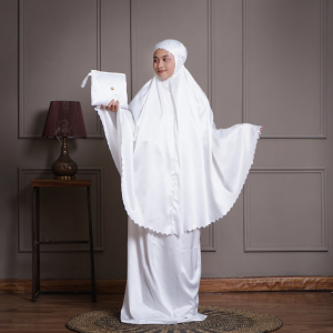 Mukena Dewasa Sutra Velvet Premium Lasercut Terbaru 2025 Mukena 2in1 Sutra Velvet Premium Mukenah