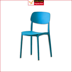 Sturdy Home Nordic Chair Backrest Stackable Thickened Plastic Stool Modern Cafe Restaurant Chairs