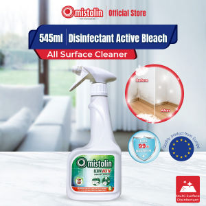 Mistolin Disinfectant Active Bleach Spray 545ml – All Surface Cleaner Germ Killer & Stain Remover