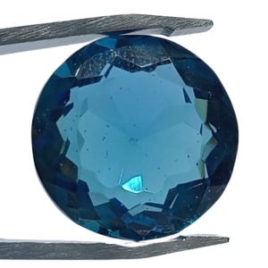 Natural Madagascar Blue Color Grandierite 17.05 Cts.Round Cut Eye Clean Loose Gemstone