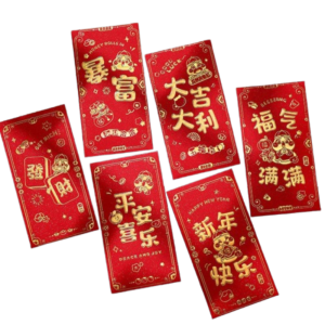 NCNC(okdeals01) 2026红包封红包袋 马年红包 2026 red packet 6pcs Blessing 2025 Snake Year Red Envelopes Thickened Money Packet Creative Traditional New Year Red Pocket Spring Festival Supplies