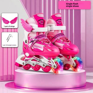 Roller Skates Shoes For Flat Sliding Inline Flash Wheels Outdoor Roller Skate Shoe for Kid