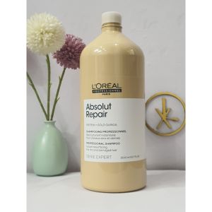 Dầu gội xả Loreal Professionnel phục hồi tóc hư tổn Absolut Repair full size