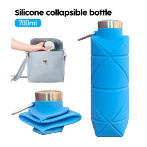 Bottle Botol Minum Lipat Silicone / Foldable Bottle Collapsible Water Bottle Botol Minum Sport 700ml