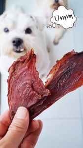 ขนมสุนัข เนื้อวัวอบแห้ง เนื้ออบ สด ใหม่ ไร้ปรุงแต่ง 100% ( ขนมหมา umm