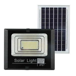 100W lampu taman outdoor 0 tagihan listrik IP67 luar tahan air lampu tenaga surya otomatis outdoor dengan Fungsi Pengaturan Waktu Tampilan Daya lampu solar cell outdoor untuk indoor dan outdoor Taman / LAMPU TAMAN LED FLOOD LIGHT / LAMPU TEMBAK OUTDOOR