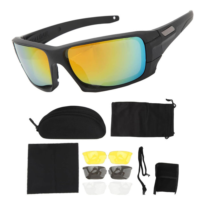 Polarized Scratch Resistant Ballistic Safety Glasses Hiking Sunglass