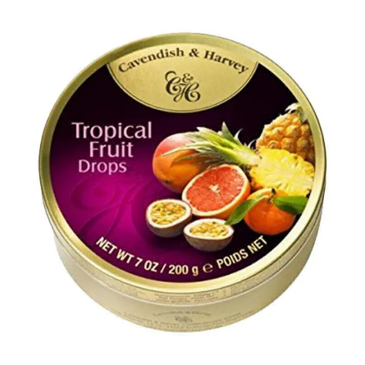 Cavendish & Harvey Tropical Fruit Drops Permen [200 g]