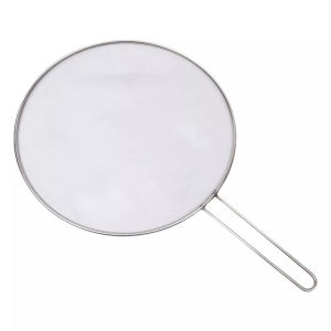[Same Day Ship]  33cm 304 Stainless Steel Grease Splatter Guard Pan Oil Splash Cover Grease Splatter Guard