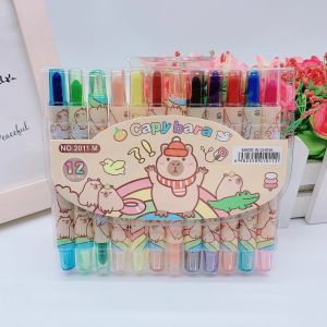 Krayon Putar Kartun Sanrio 12 Warna Kuromi Cinnamoroll Pensel Warna Panjang Kanak Kanak Lukisan Kreatif Sanrio Cartoon Kuromi 12 Color Rotating Crayons Drawing Painting Art Stationery Kids三丽鸥卡通库洛米大耳狗12色旋转蜡笔创意绘画美术文具儿童长画笔 A345