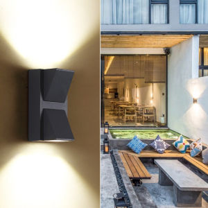 GOGEOUS  Wall Lamp Outdoor Waterproof Nordic Modern Decorative Wall Light Home Outdoor Decor for Balcony Courtyard Villa Hotel 6W 10W 12W 18W Outdoor Lighting