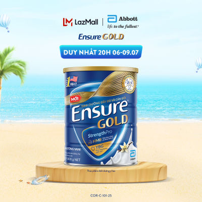 (TỪ 20H 6-9.7 GIÁ TỐT-MUA NGAY-SLCH) Lon sữa bột Ensure Gold hương Vani 800g (New)