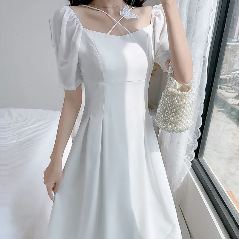 summer long dress plus size dress white dress for women casual