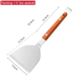Burger spatula stainless steel pizza spatula for burger grill hamburger patty molder spatula metal turner shovel spatula sisig cutter for baking supplies and equipment steak press frying shovel griddle spatula teppanyaki tools BBQ tools set kitchenware