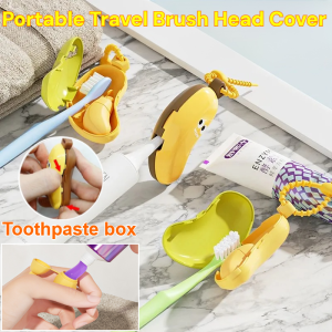 Portable Travel Brush Head Cover Electric Toothbrush Organizer With Toothpaste Box Toothbrush Dustproof Storage Box