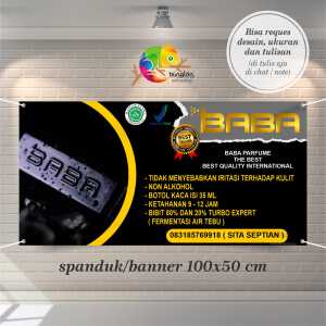 Cetak Spanduk Banner Baba Parfume