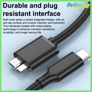 【feitong】🚕🚕【HOT SALE】 10Gbps Type C To Micro B USB3.0 Cable HDD Cable 3A Hard Disk Drive Fast Transfer Data Cord For Laptop Phone External Disk Tablet