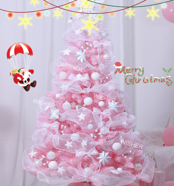 Pink Christmas Tree 4FT 5FT 6FT 7FT Mini Artificial Gold Christmas