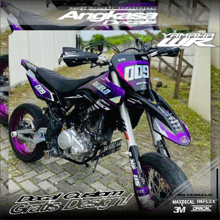 Jual Decal Sticker Motor Yamaha Wr Super Glossy Fullbody Bisa Custom Desain Gratis Dekal