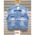 ROMPI JEANS WANITA JUMBO XXL ROMPI WANITA JUMBO DENIM VEST JEANS OUTER WANITA TERBARU ROMPI CEWEK ROMPI WANITA. 