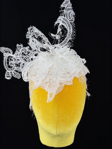 Bride Caps with Flower Pearls for Girls Balletcore 3D Flower for Pageant Prom Princess Hair Accessories Stage Props