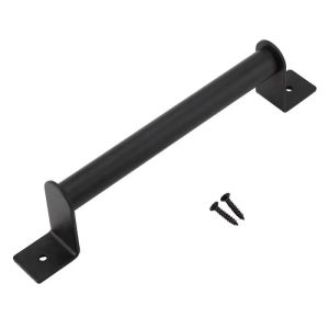 Heavy Duty Antique Industrial Style Black Carbon Steel/Sliding Barn Door Handle/Wood Door Pull Handle